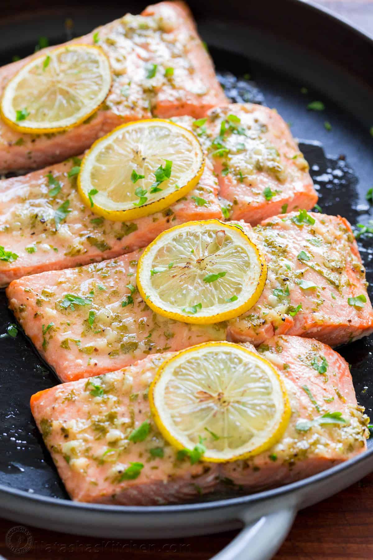 Baked Salmon with Zesty Lemon Dijon Garlic Marinade