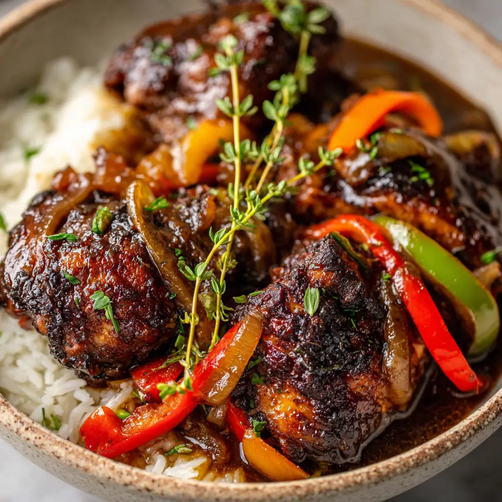 Authentic Jamaican Brown Stew Chicken