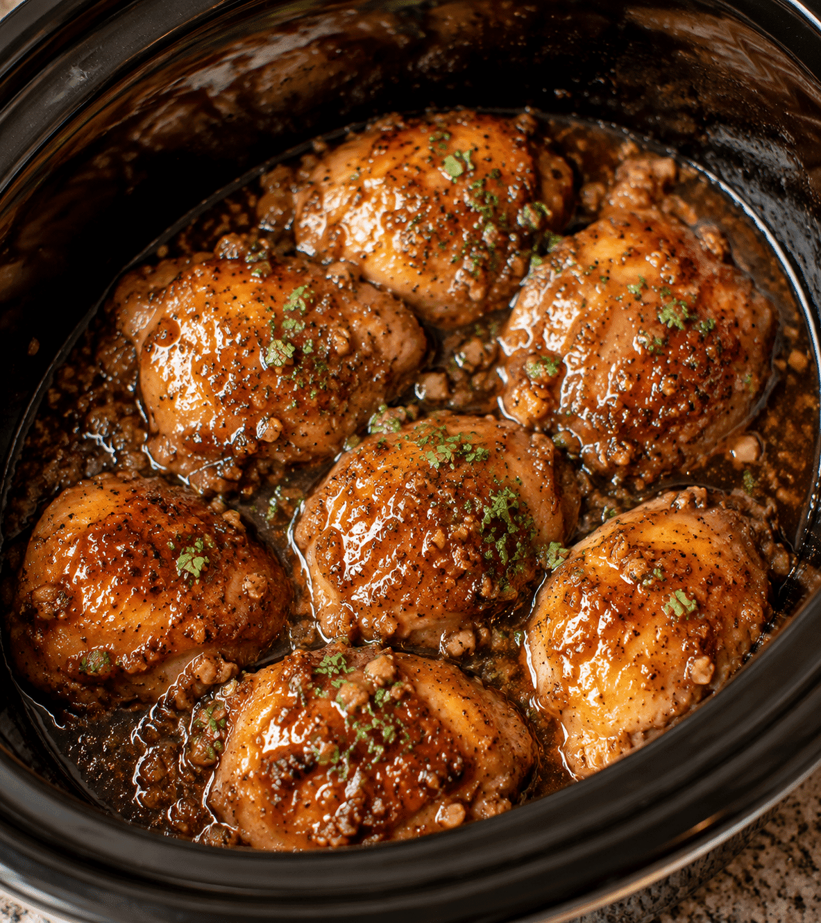Honey Garlic Slow Cooker Chicken Thighs: Juicy and Flavor-Packed Dinner