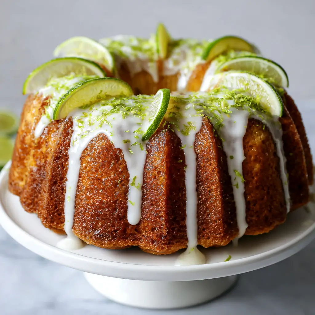 Key Lime Bundt Cake With Thick Lime Glaze