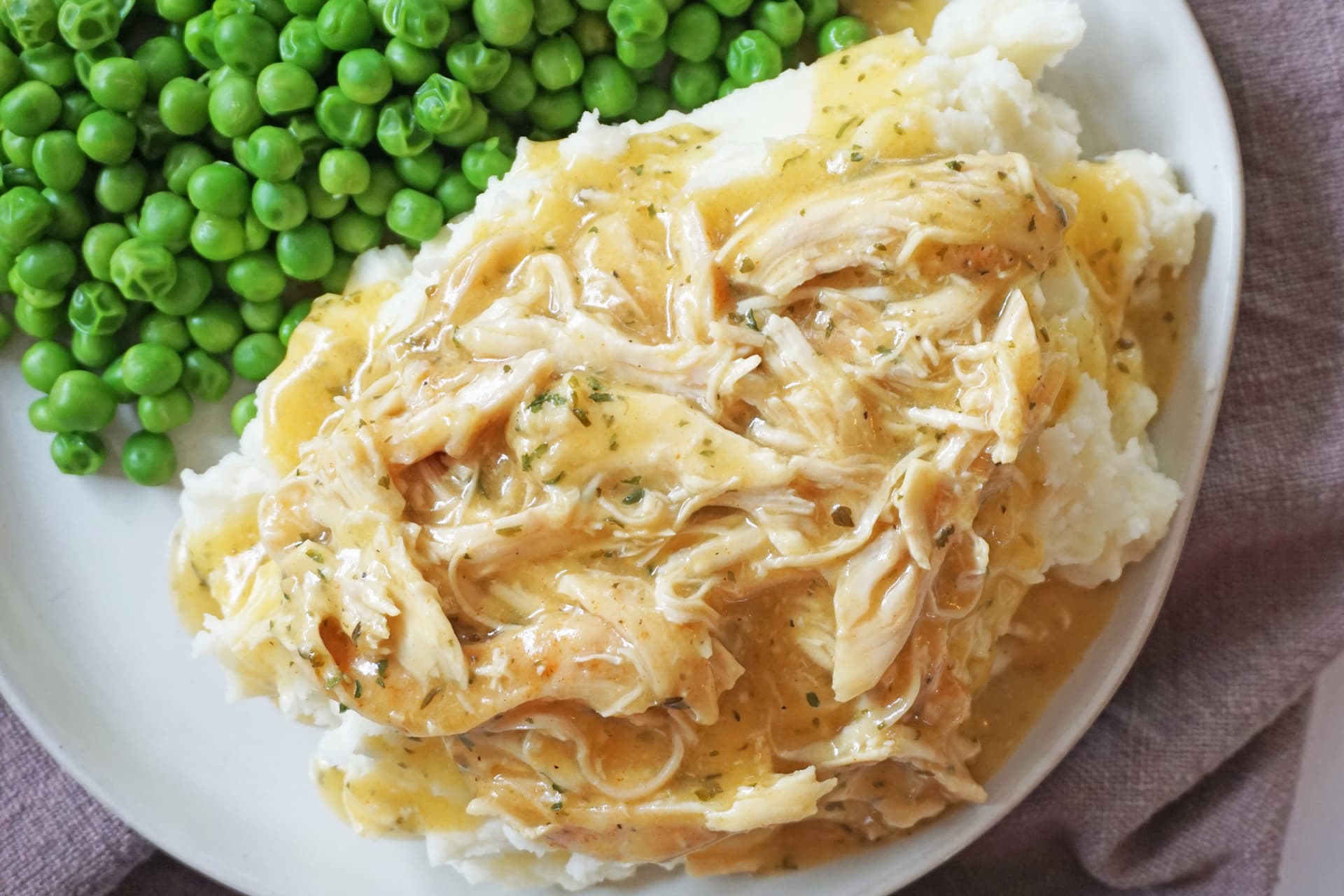 Slow Cooker Chicken and Gravy with Shredded Chicken