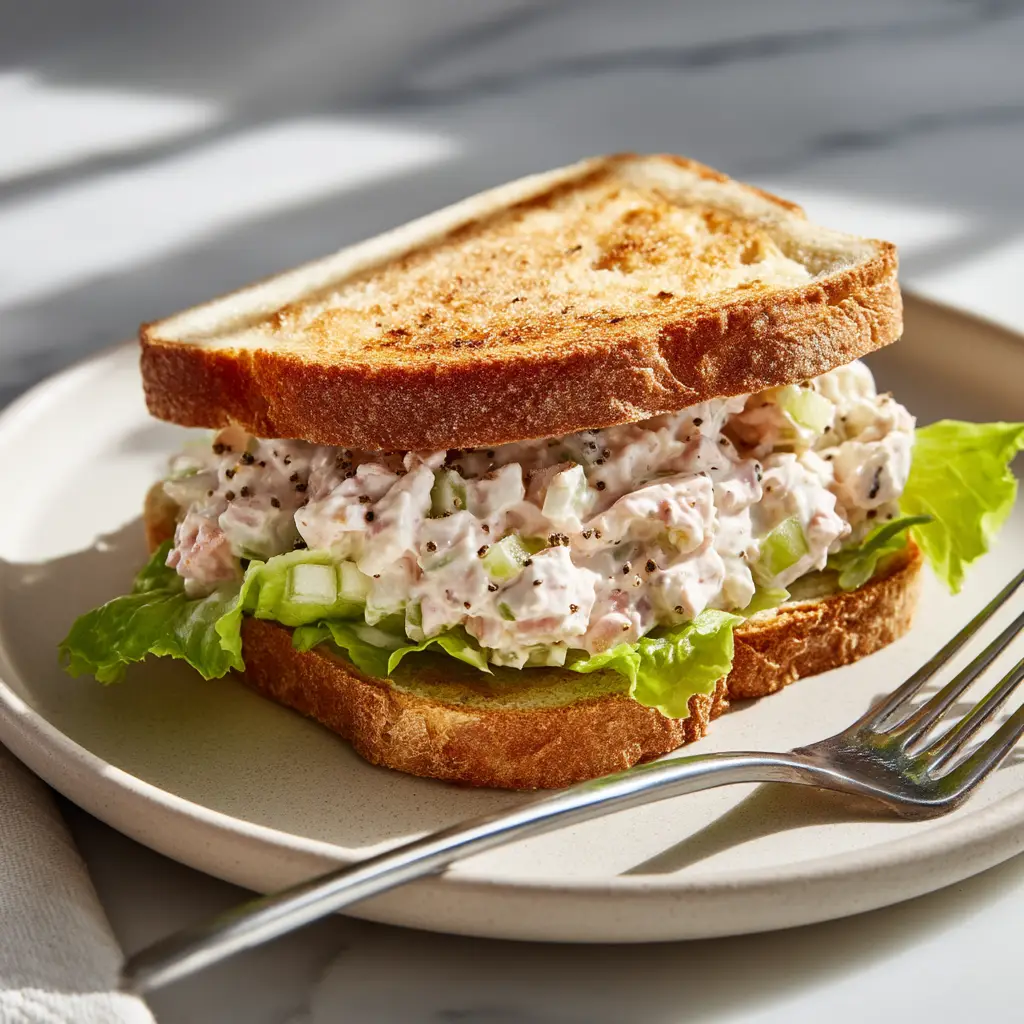 Classic Ham Salad with Pickle Relish and Eggs