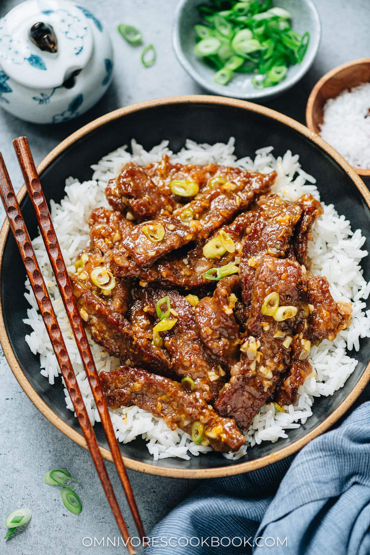 Orange Beef with Crispy Pan-Seared Strips and Tangy Citrus Sauce