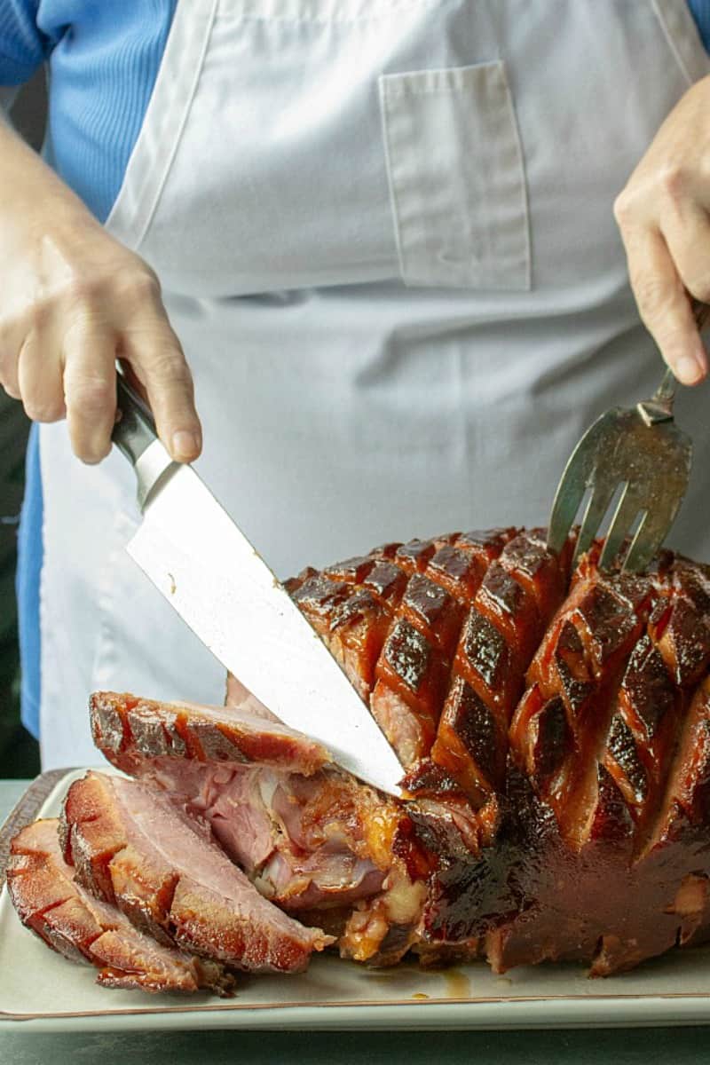 Brown Sugar Rum Baked Ham with Sticky Caramelized Glaze