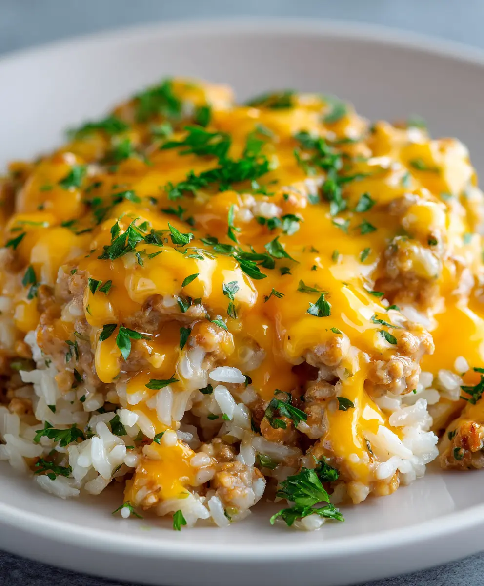 Cheesy Ground Turkey & Rice Skillet: A Hearty One-Pan Meal