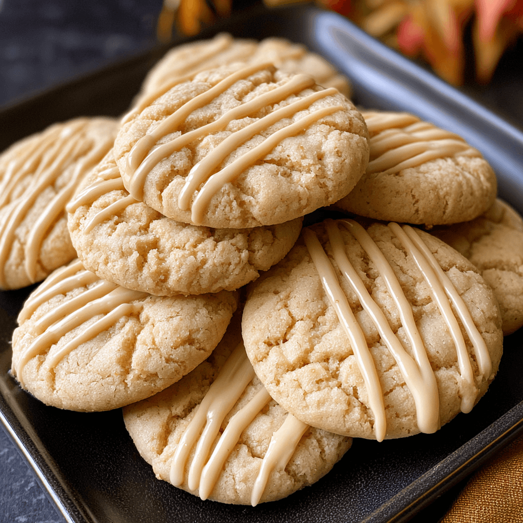Soft Maple Sugar Cookies with Chewy Brown Sugar Centers
