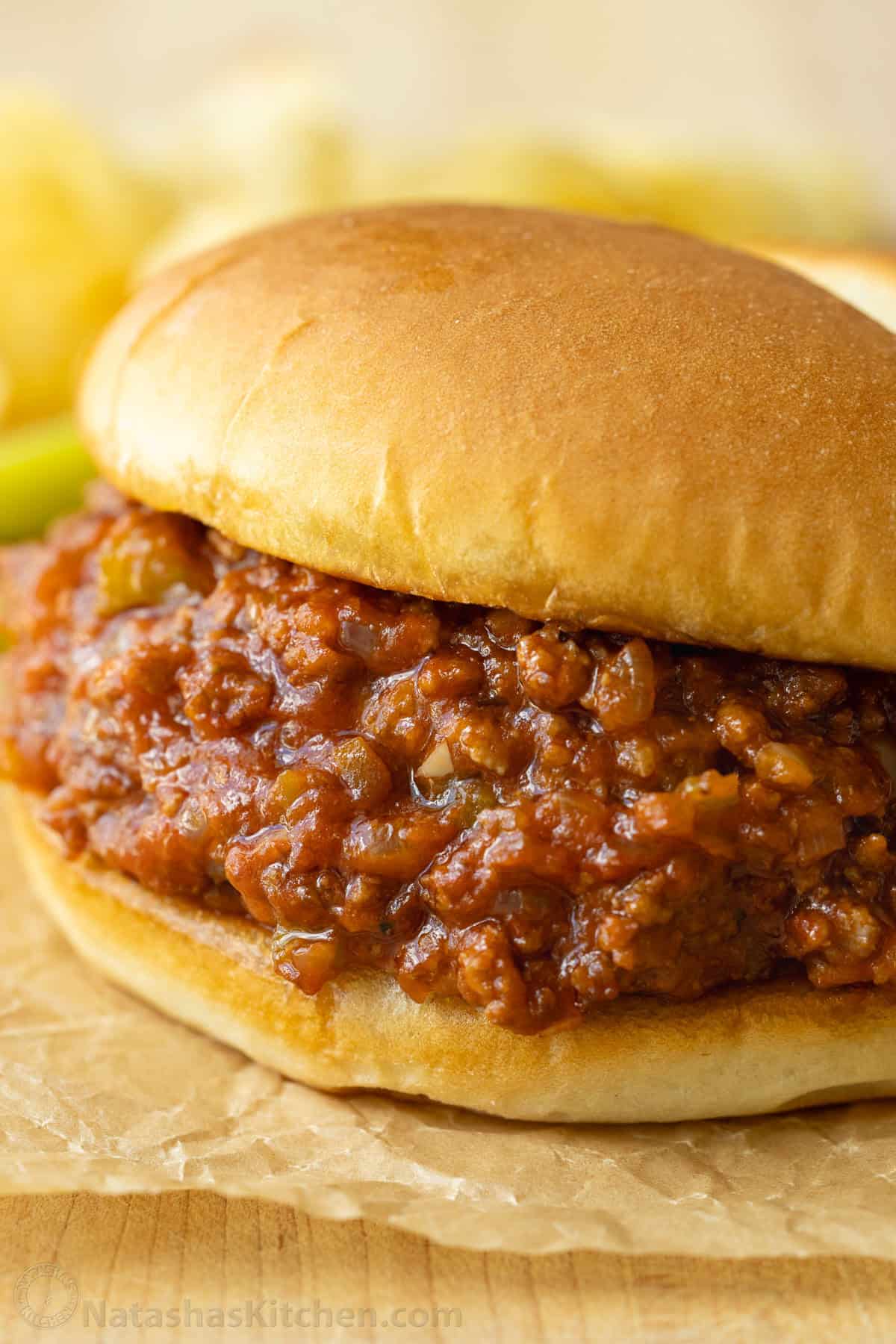 Homemade Sloppy Joes with Sweet-Tangy Tomato Sauce