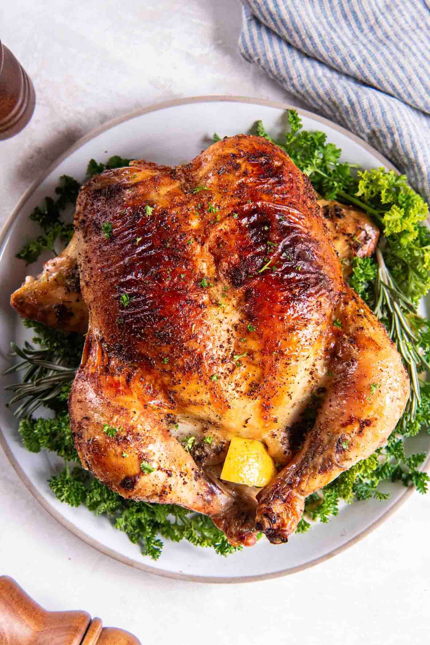 Easy No-Fuss Roast Chicken with Crispy Buttered Skin