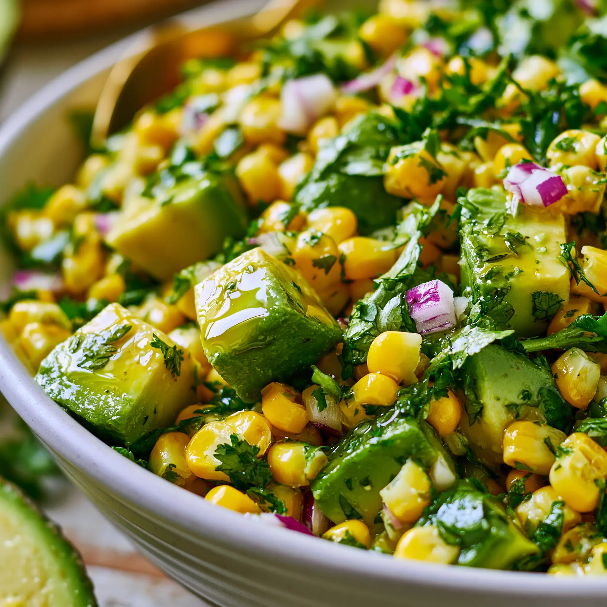 Avocado Corn Chopped Salad: A Bright and Zesty Summer Dish