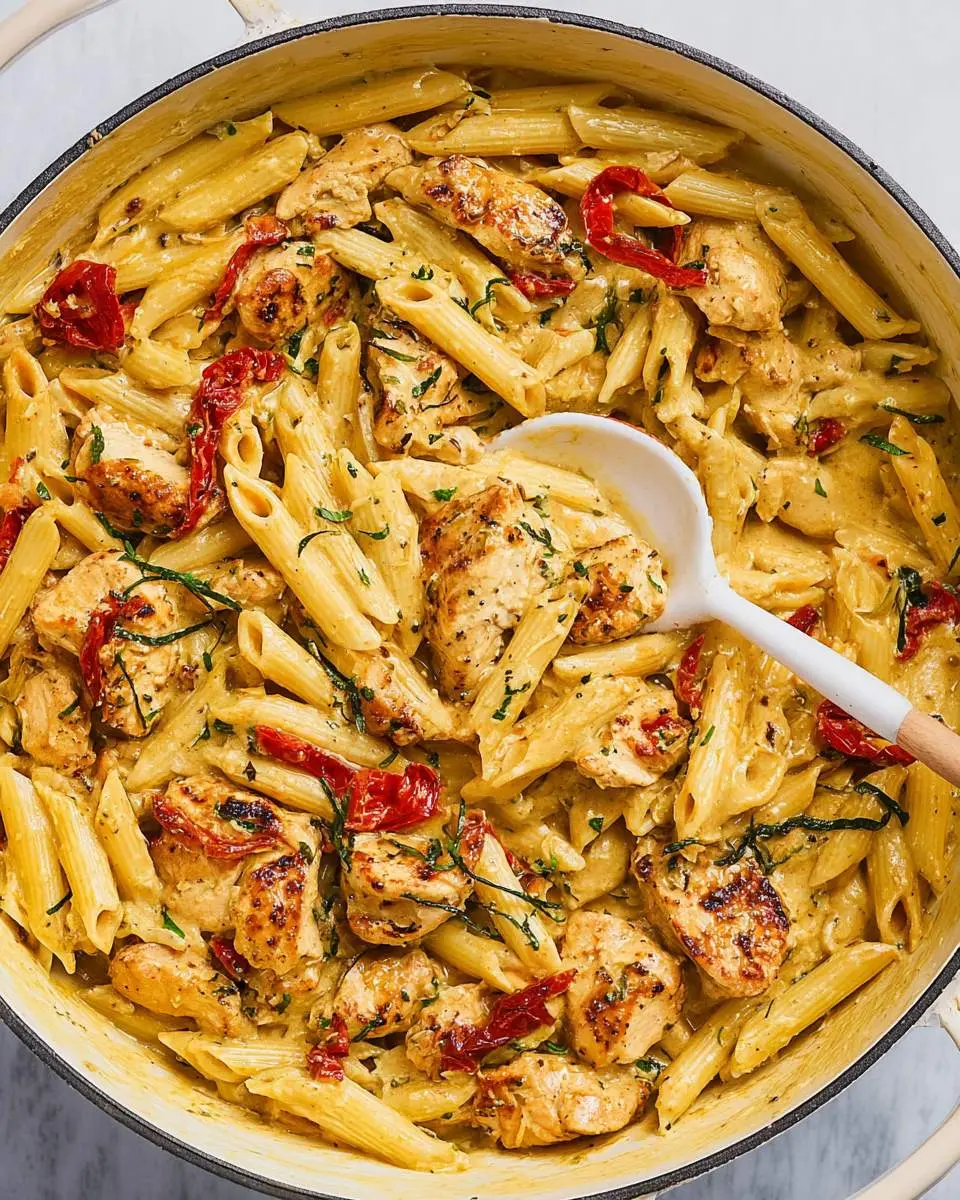 Marry Me Chicken Pasta: Creamy Sun-Dried Tomato and Parmesan Delight