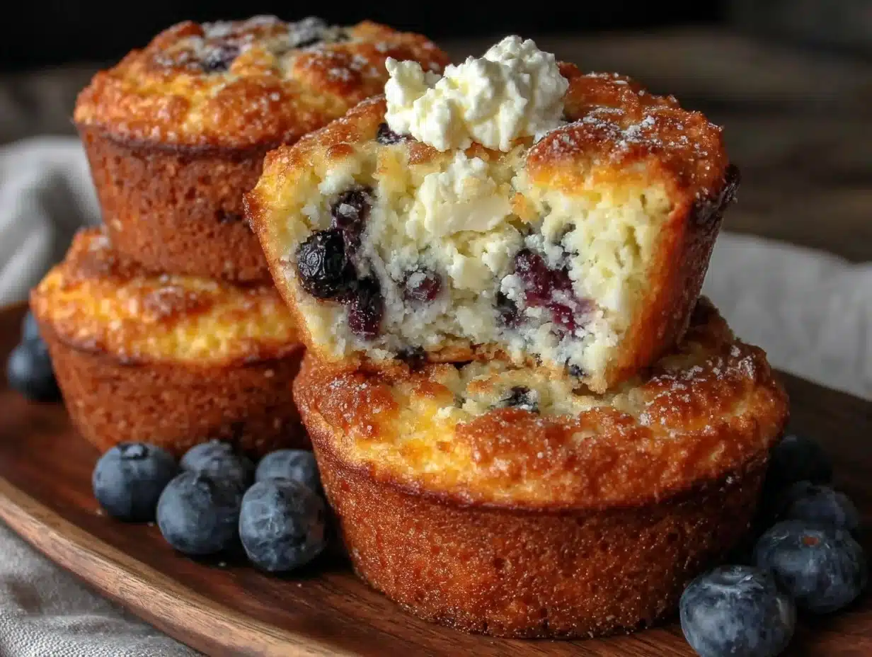 Fluffy Blueberry Cottage Cheese Muffins: High-Protein Breakfast Treat
