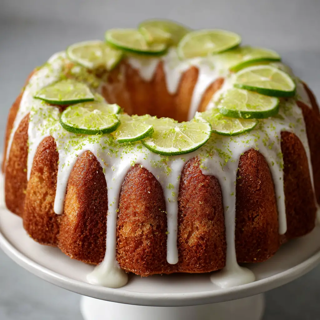 Key Lime Bundt Cake With Thick Lime Glaze