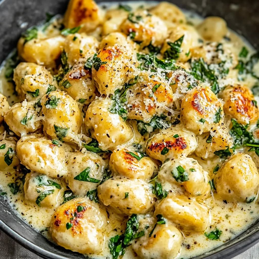 Gluten-Free Creamy Garlic Chicken Gnocchi: A Simple One-Pan Delight
